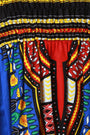 Empire Dashiki Print Smock Tube Dress