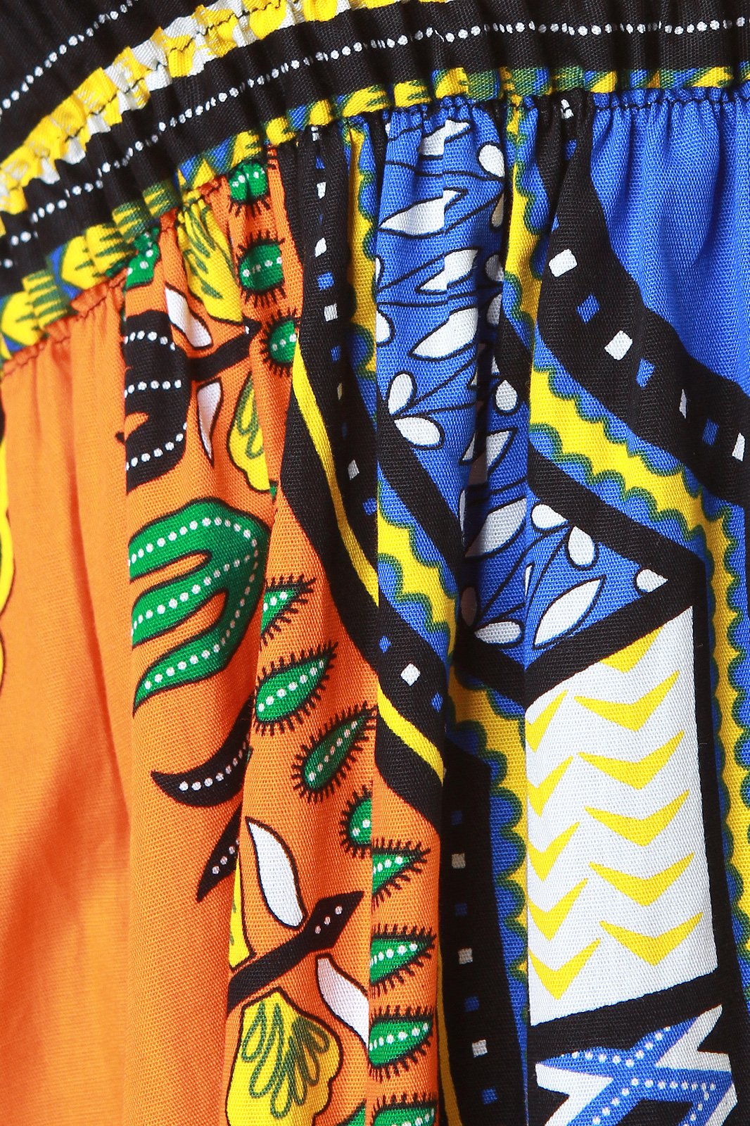 Empire Dashiki Print Smock Tube Dress