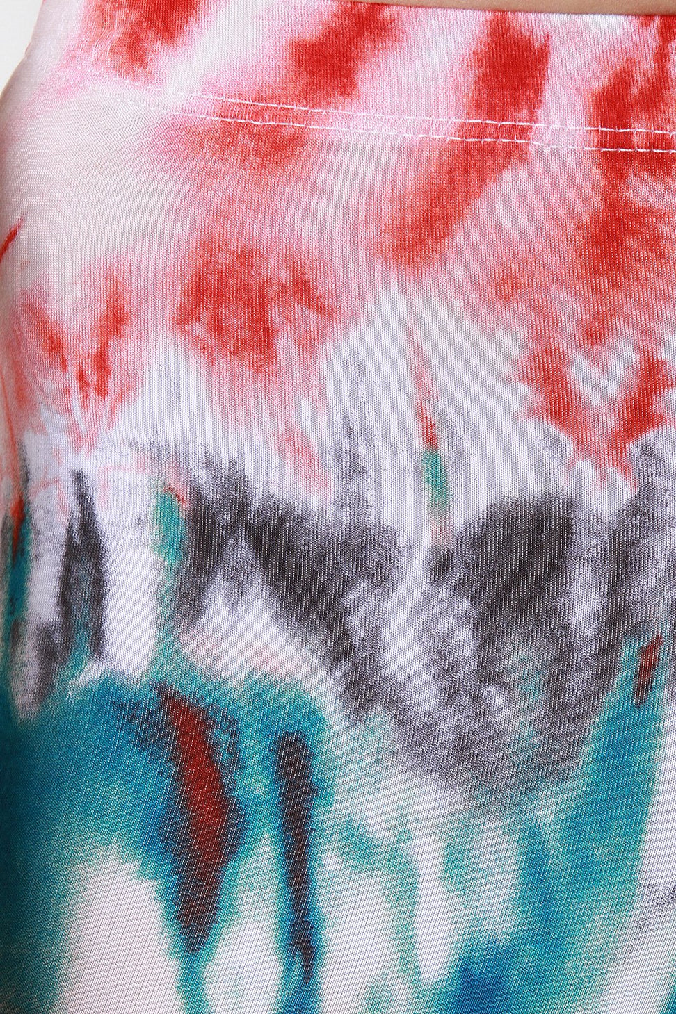 Twisted Tie-Dye Flare Pants