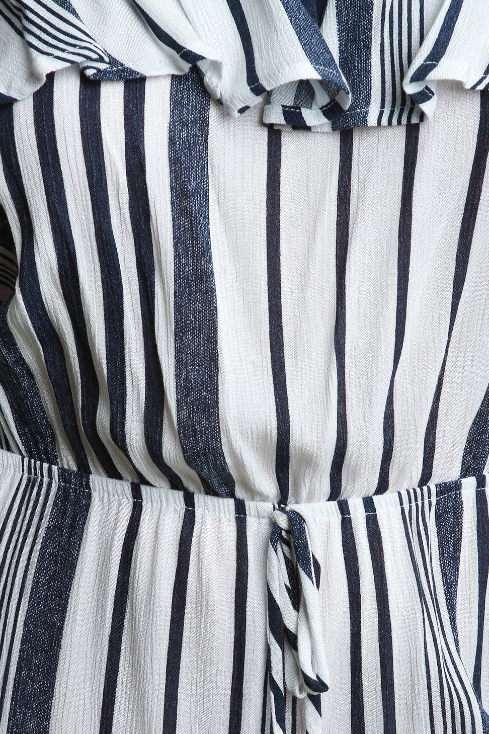 Flutter Bardot Striped Palazzo Jumpsuit - NoveltyOne