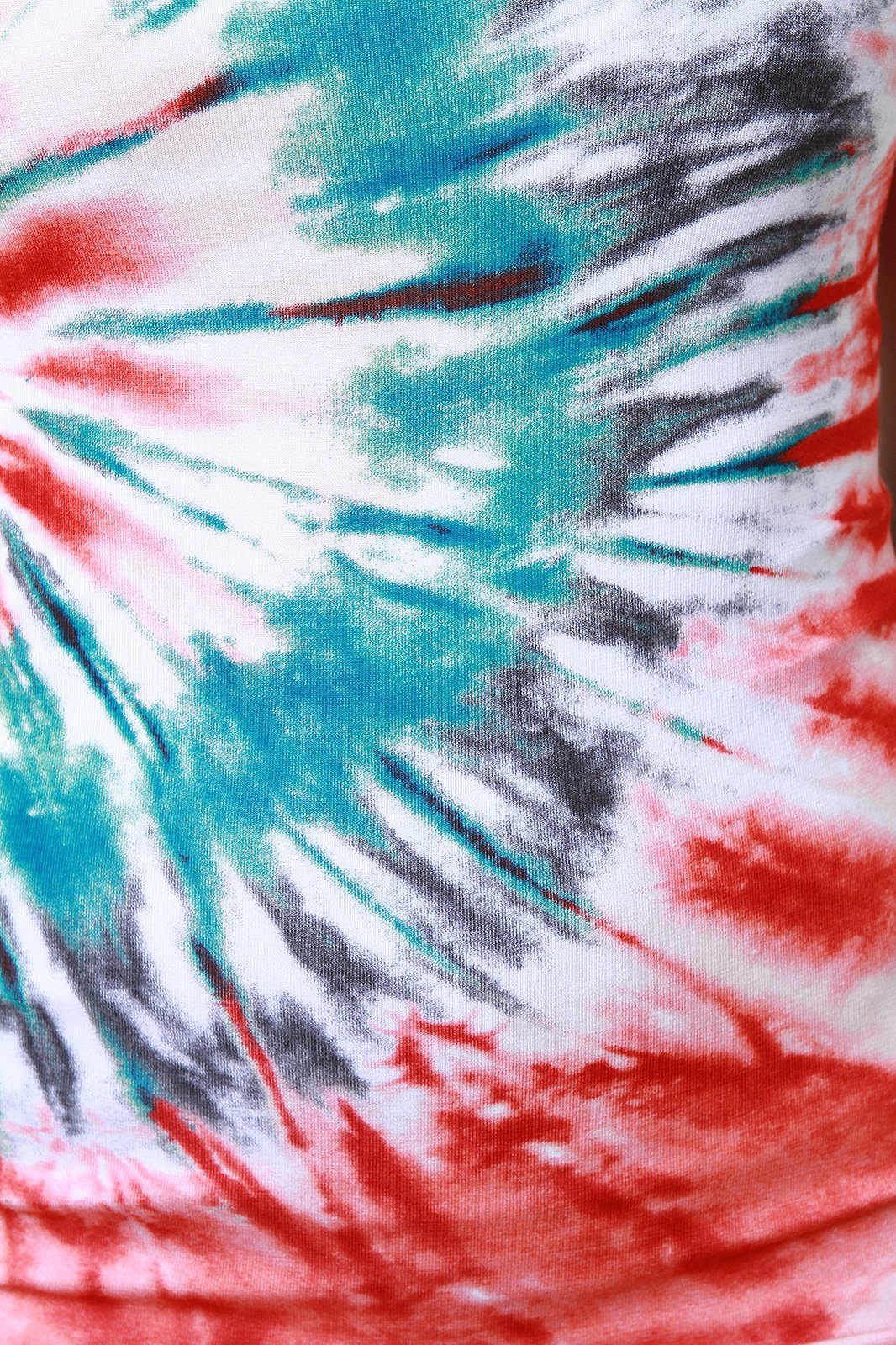 Jersey Knit Tie Dye Strappy Halter Midi Dress