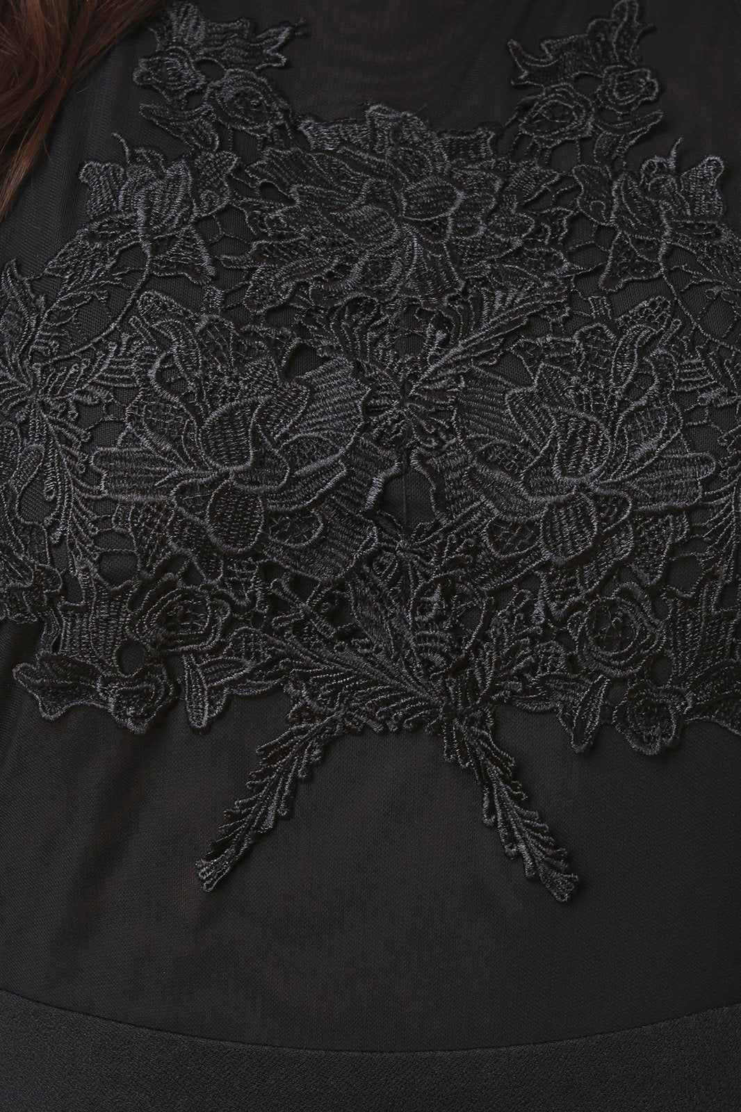 Floral Crochet Mesh Strappy Crisscross Back Midi Dress - NoveltyOne