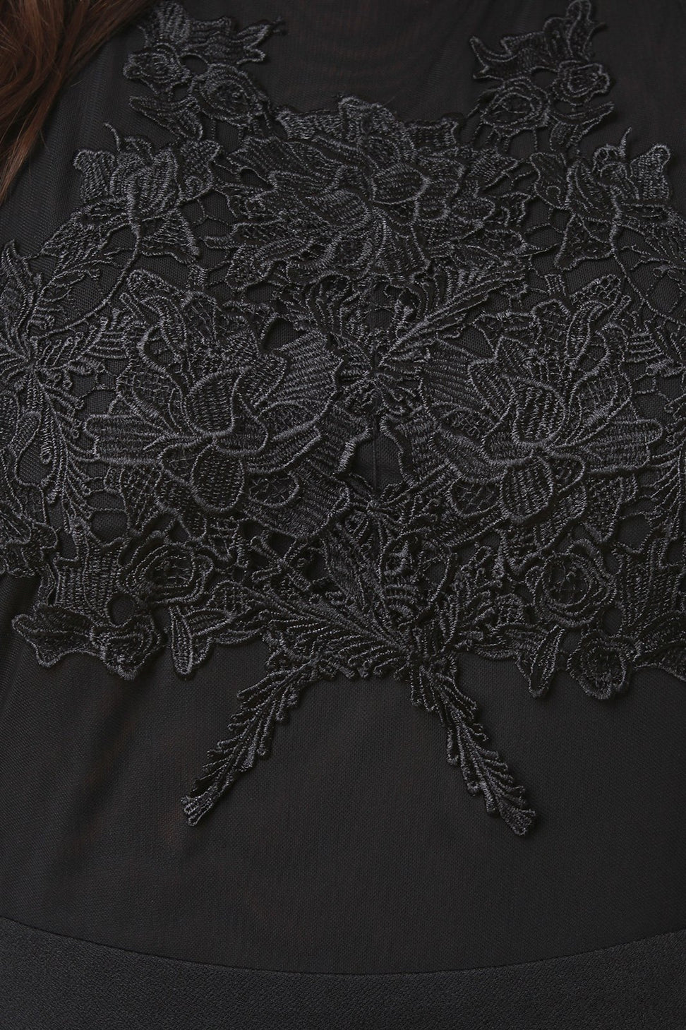 Floral Crochet Mesh Strappy Crisscross Back Midi Dress - NoveltyOne