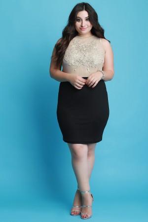 Floral Crochet Mesh Strappy Crisscross Back Midi Dress - NoveltyOne