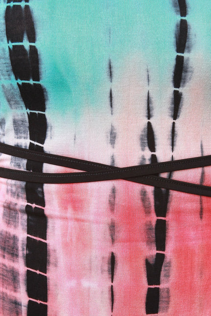 Tie-Dye Strappy Maxi Dress