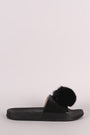 PomPom Accent Slide Sandal