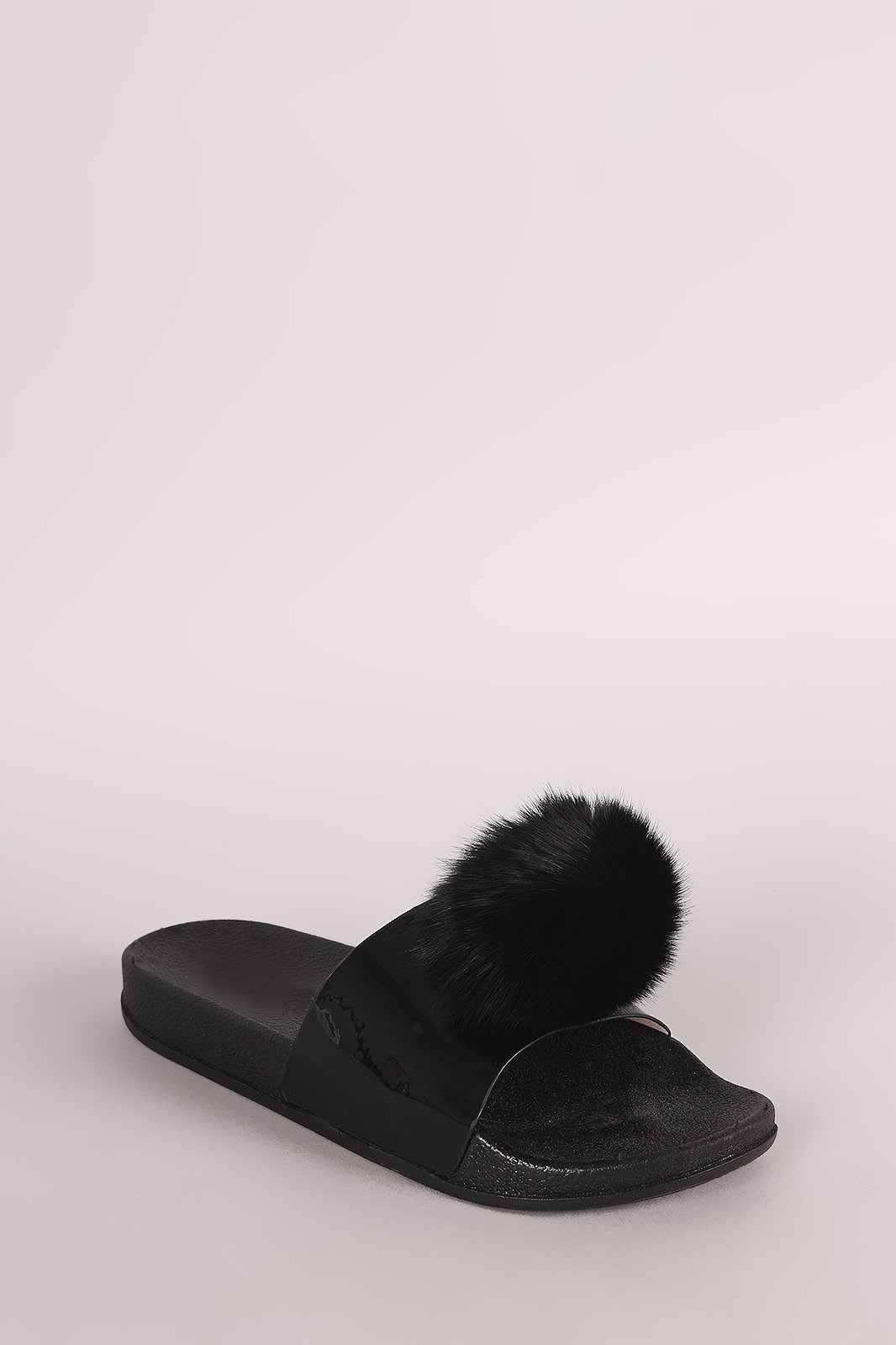 PomPom Accent Slide Sandal