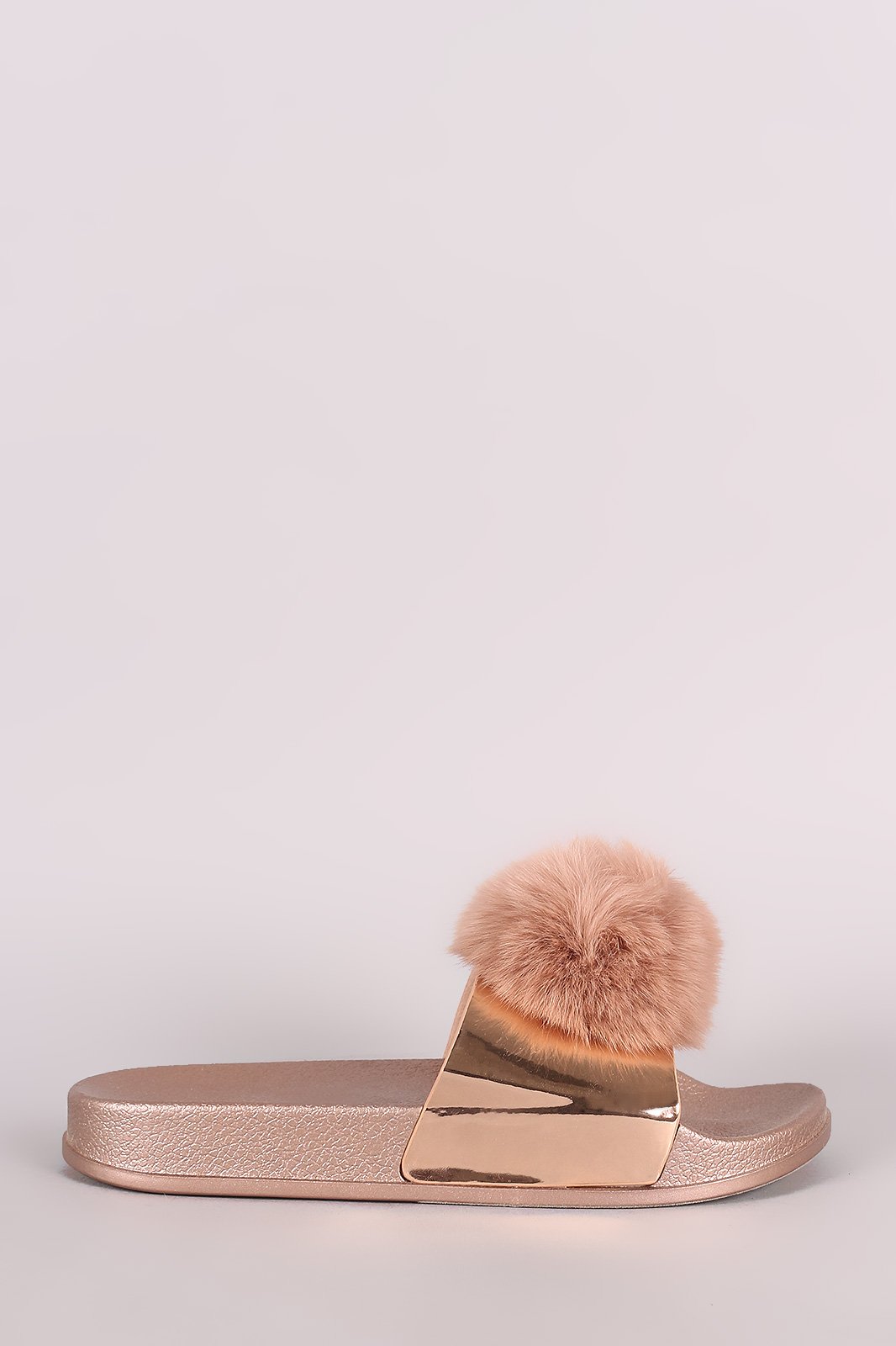 PomPom Accent Slide Sandal