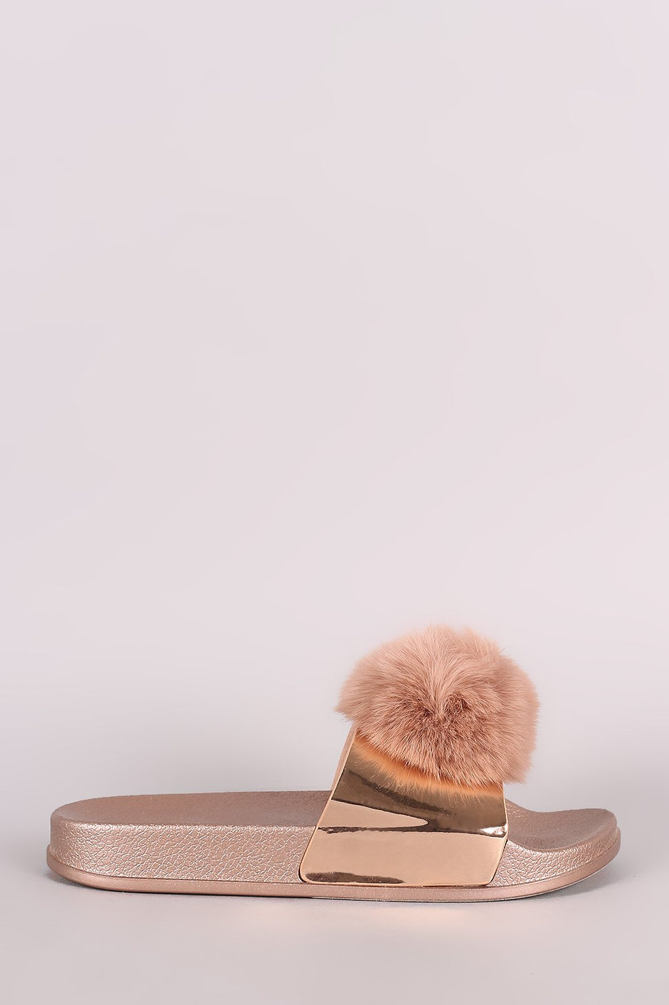 PomPom Accent Slide Sandal