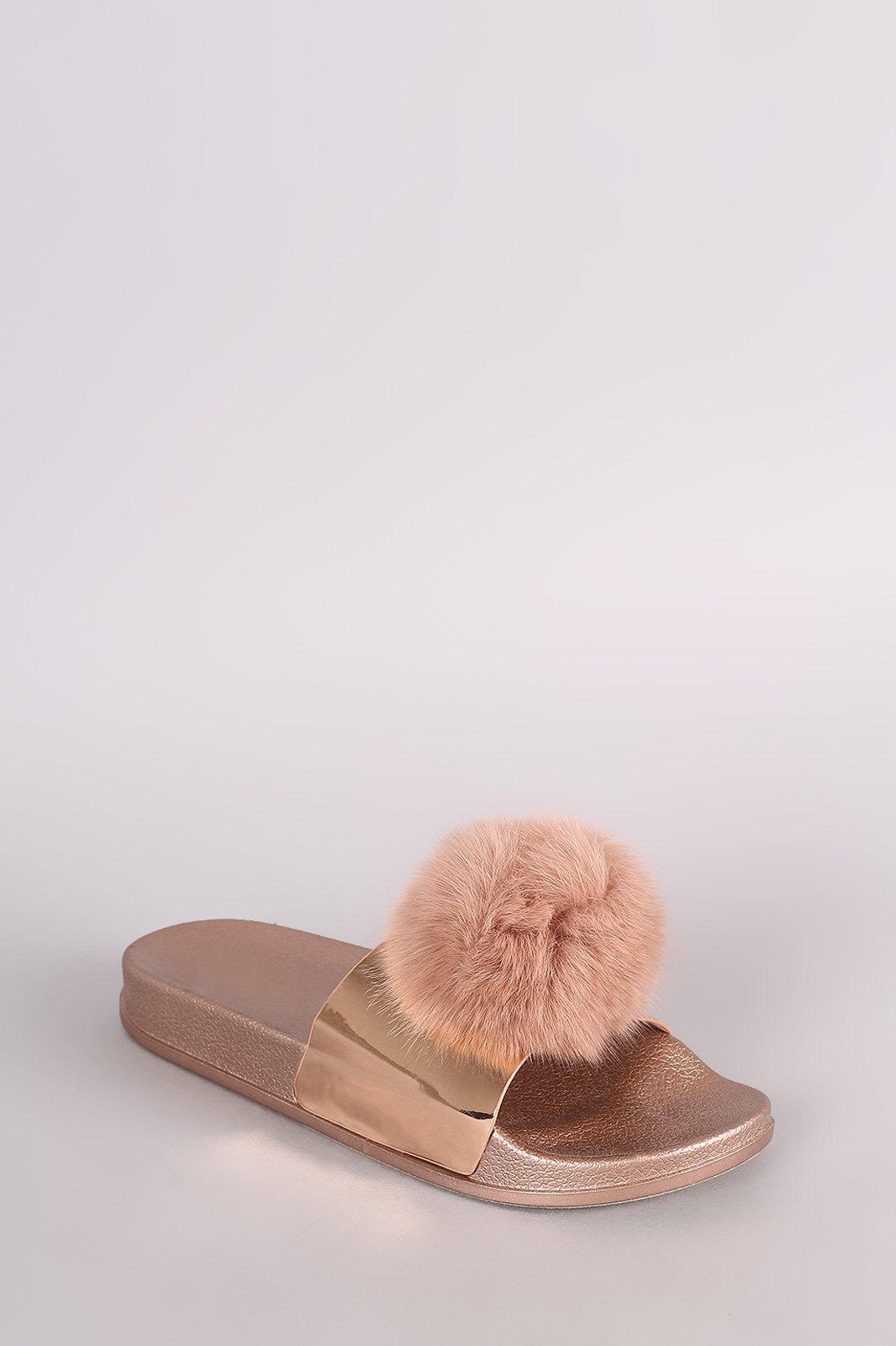 PomPom Accent Slide Sandal