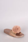 PomPom Accent Slide Sandal