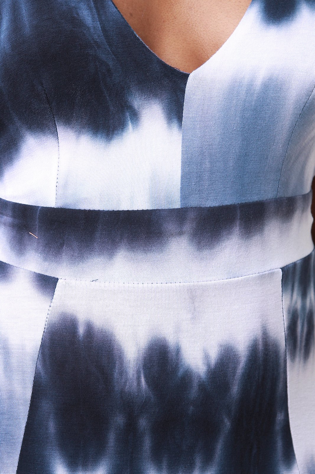 Tie Dye M-Slit Crisscross Back Maxi Dress