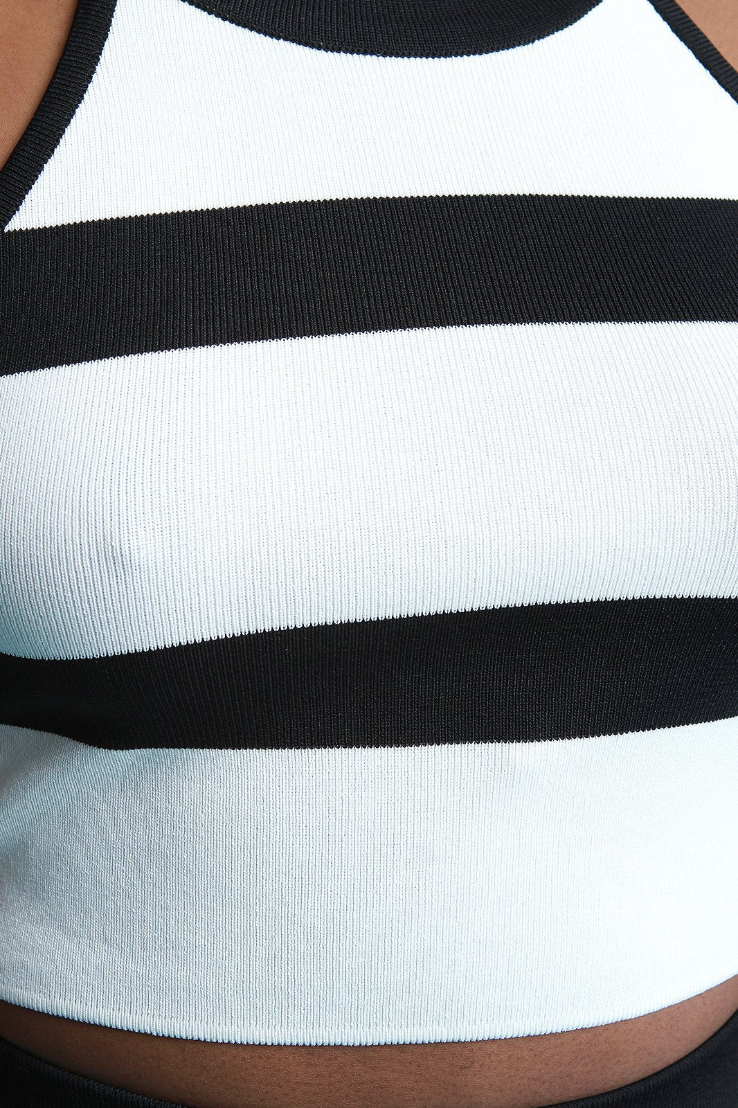 Striped Sweater Knit Two Piece Dress