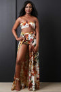 Orange Lily Two Piece Maxi Dress