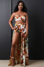 Orange Lily Two Piece Maxi Dress