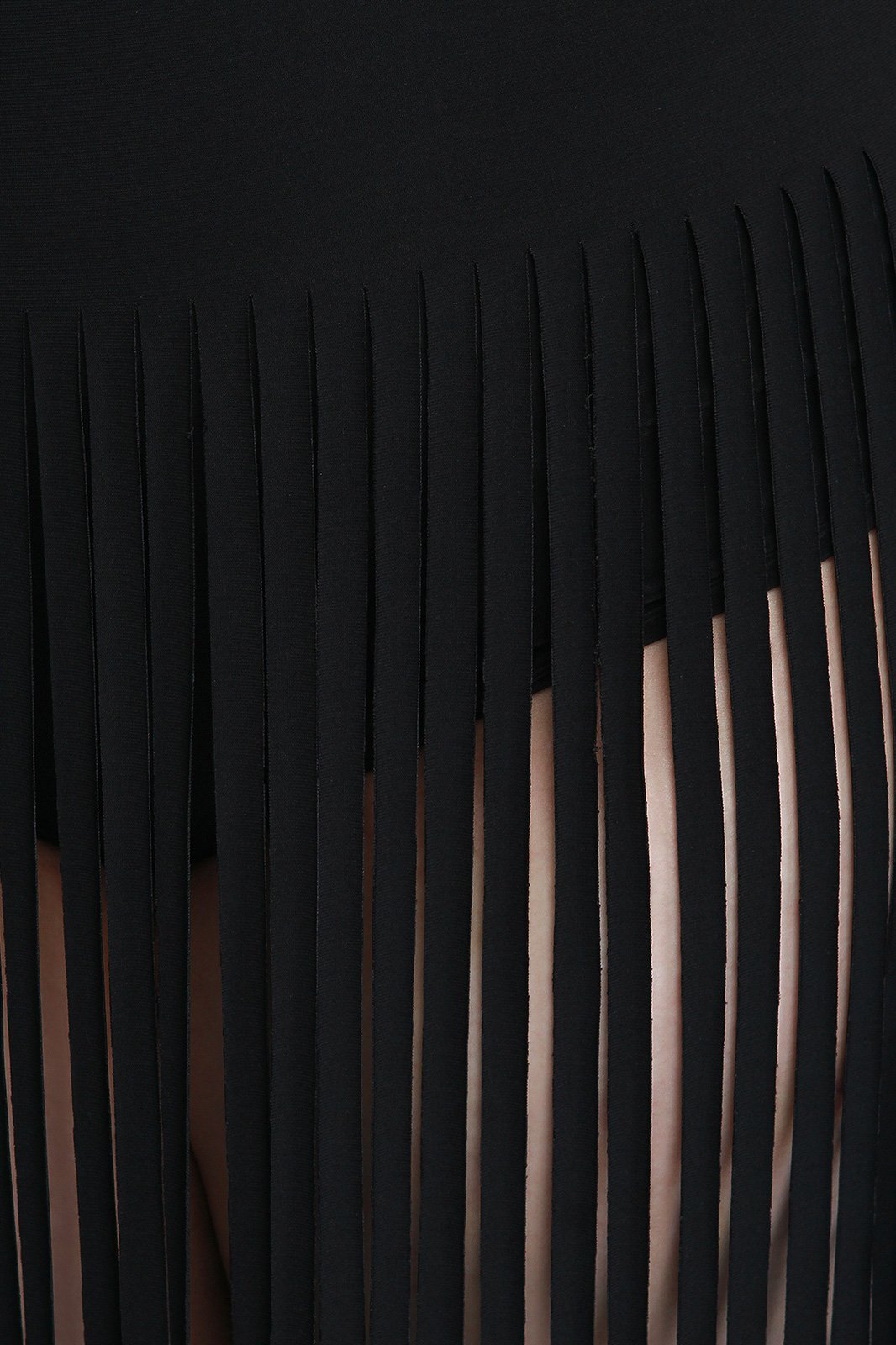 Fringe Sleeveless Bodysuit Maxi Dress - NoveltyOne