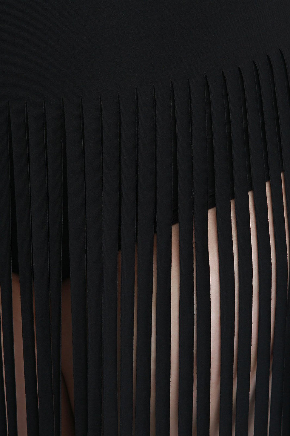 Fringe Sleeveless Bodysuit Maxi Dress - NoveltyOne