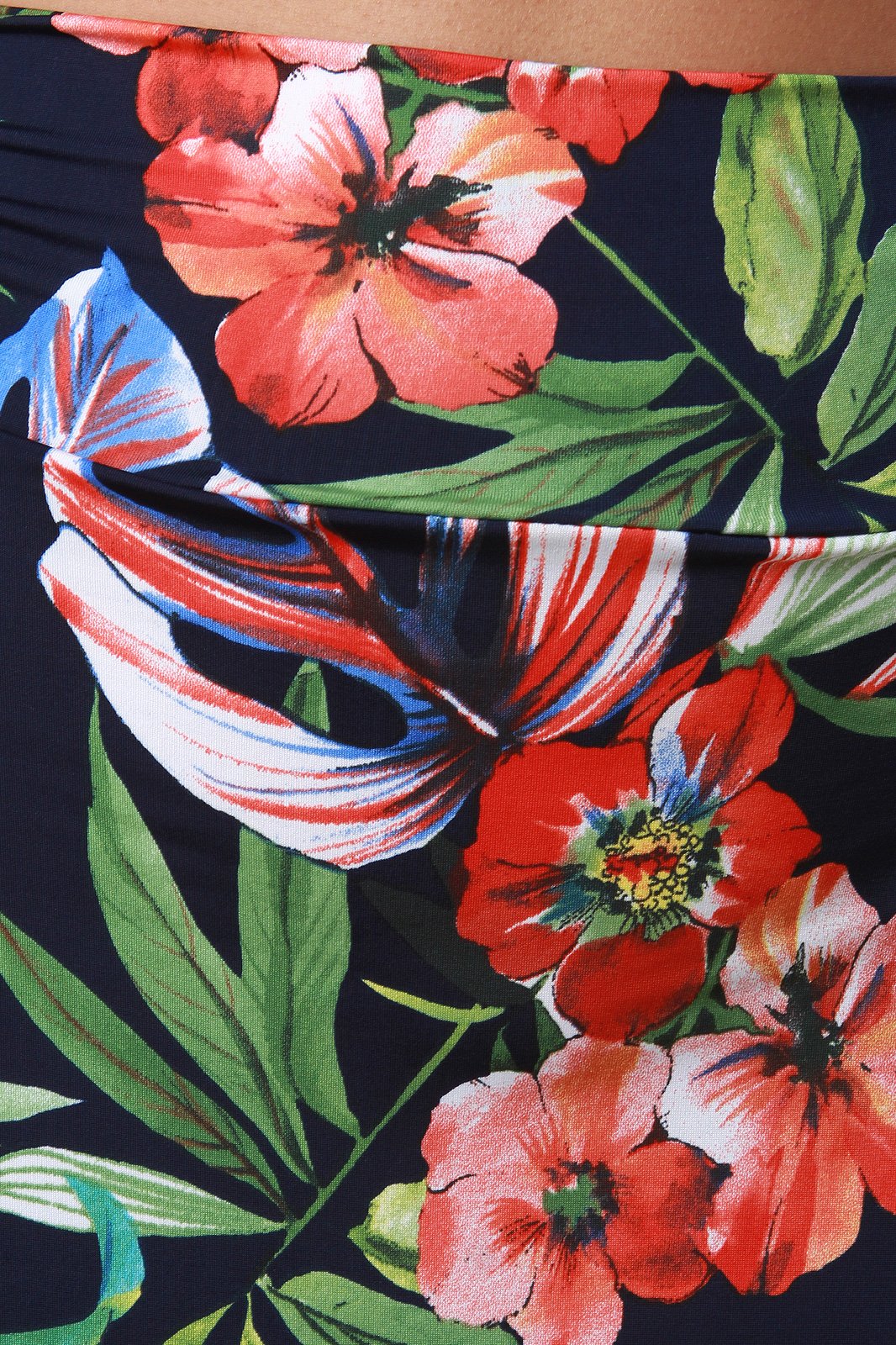 Tropic Hibiscus Two Piece M-Slit Maxi Dress