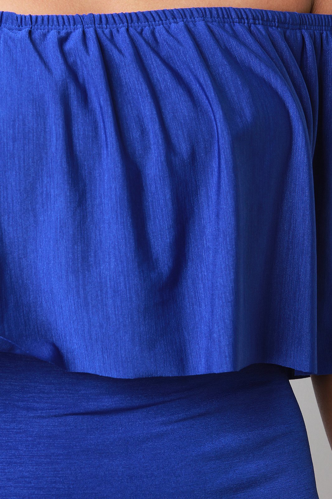 Flutter Bardot Fitted Maxi Dress