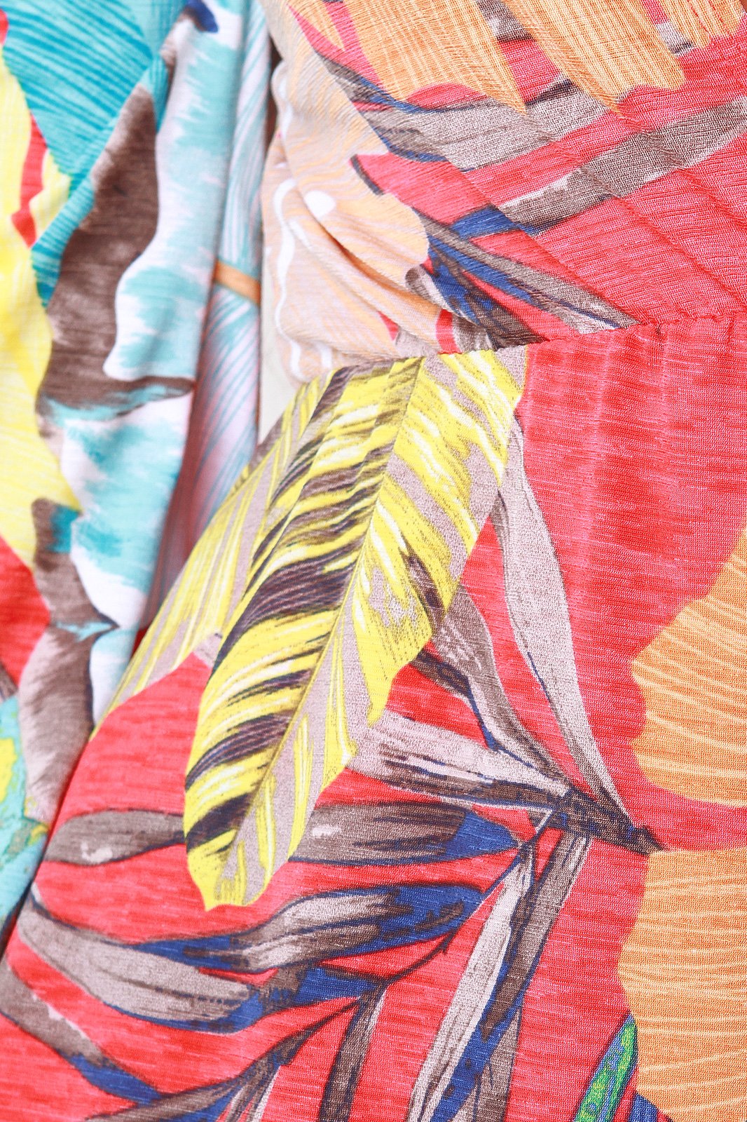 Paradise Leafy Floor Swept Cardigan Cover-Up