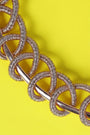 Intertwined Metallic Wire Collar Necklace