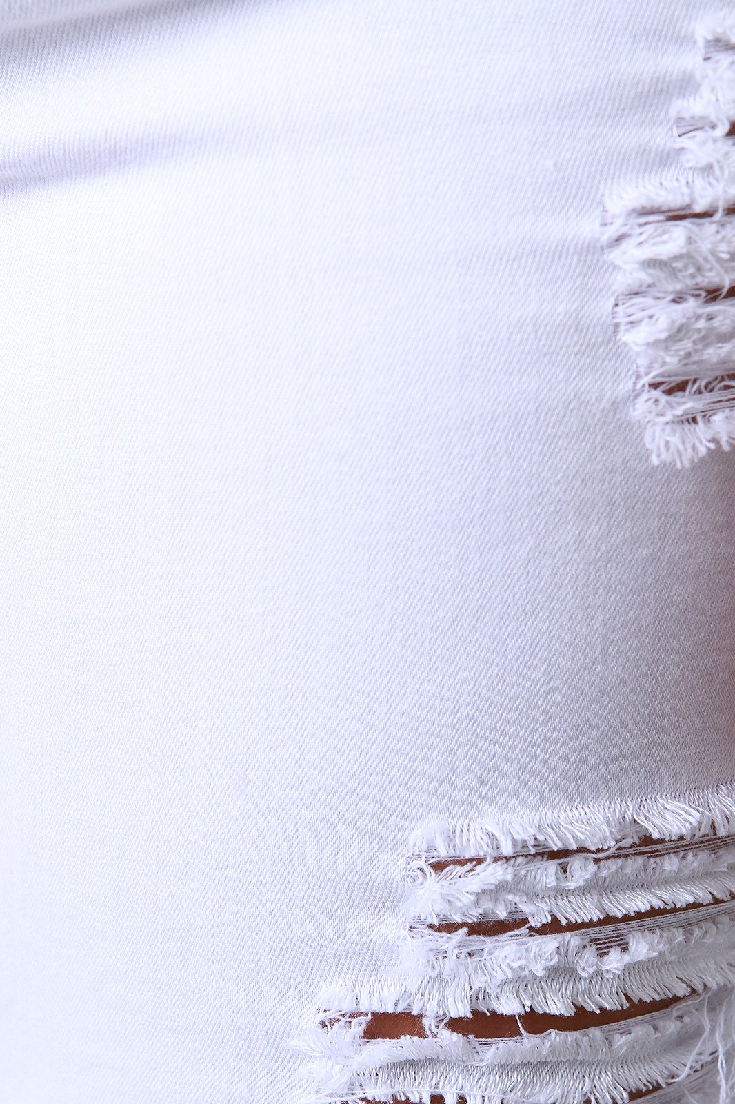 High Waisted Button Fly Distressed Skinny Jeans