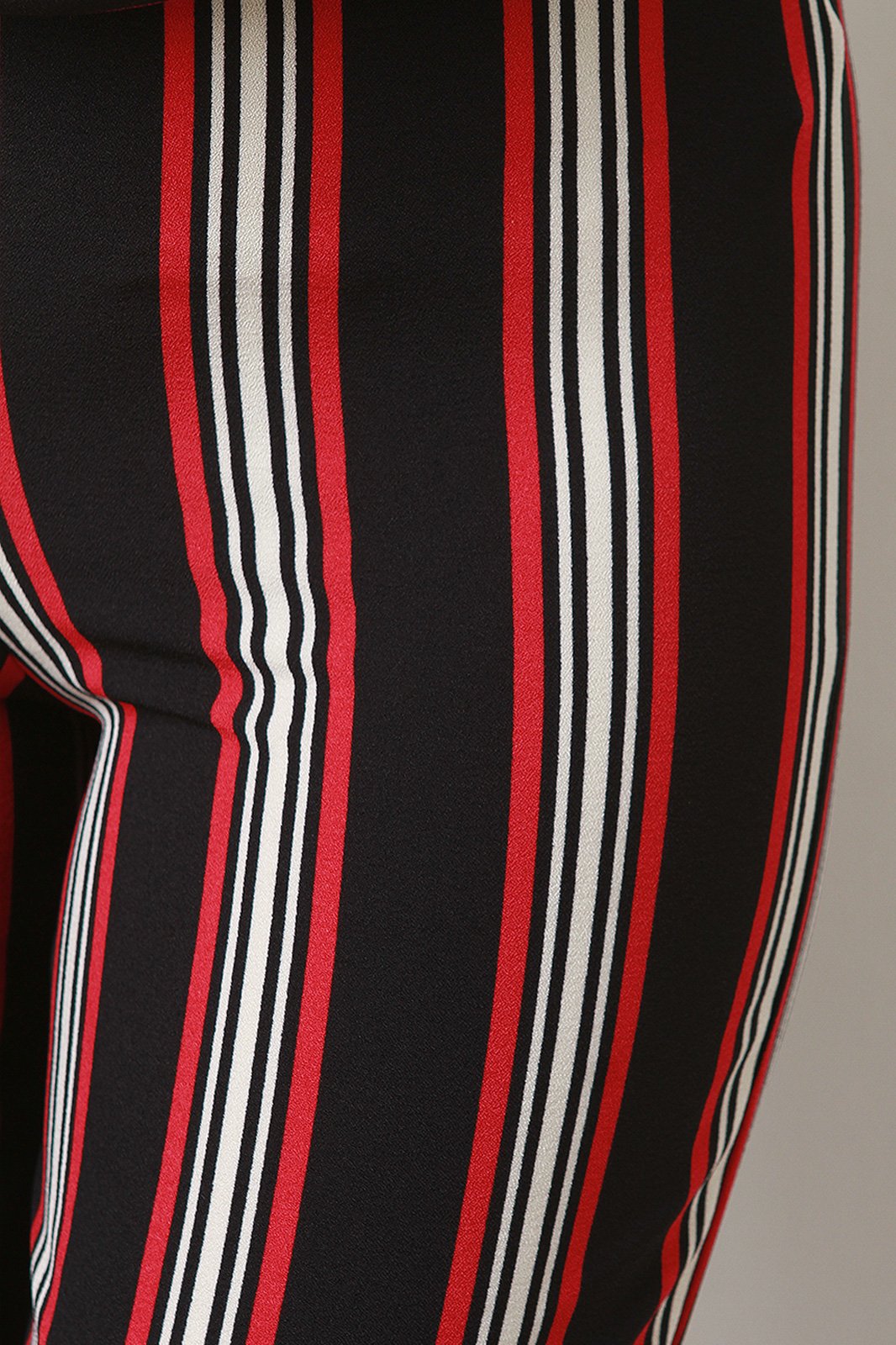 Stripe Print Off Shoulder Crop Top With Palazzo Pants Set