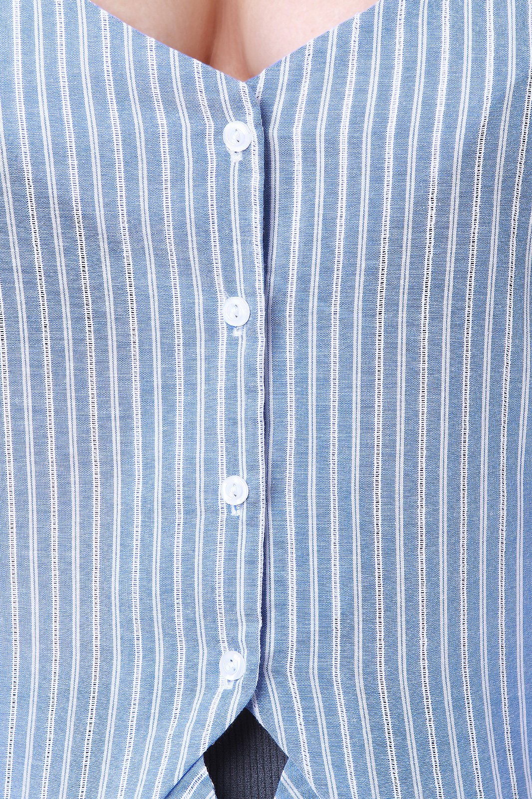 Stripe High Low Ruffle Hem Cami Top