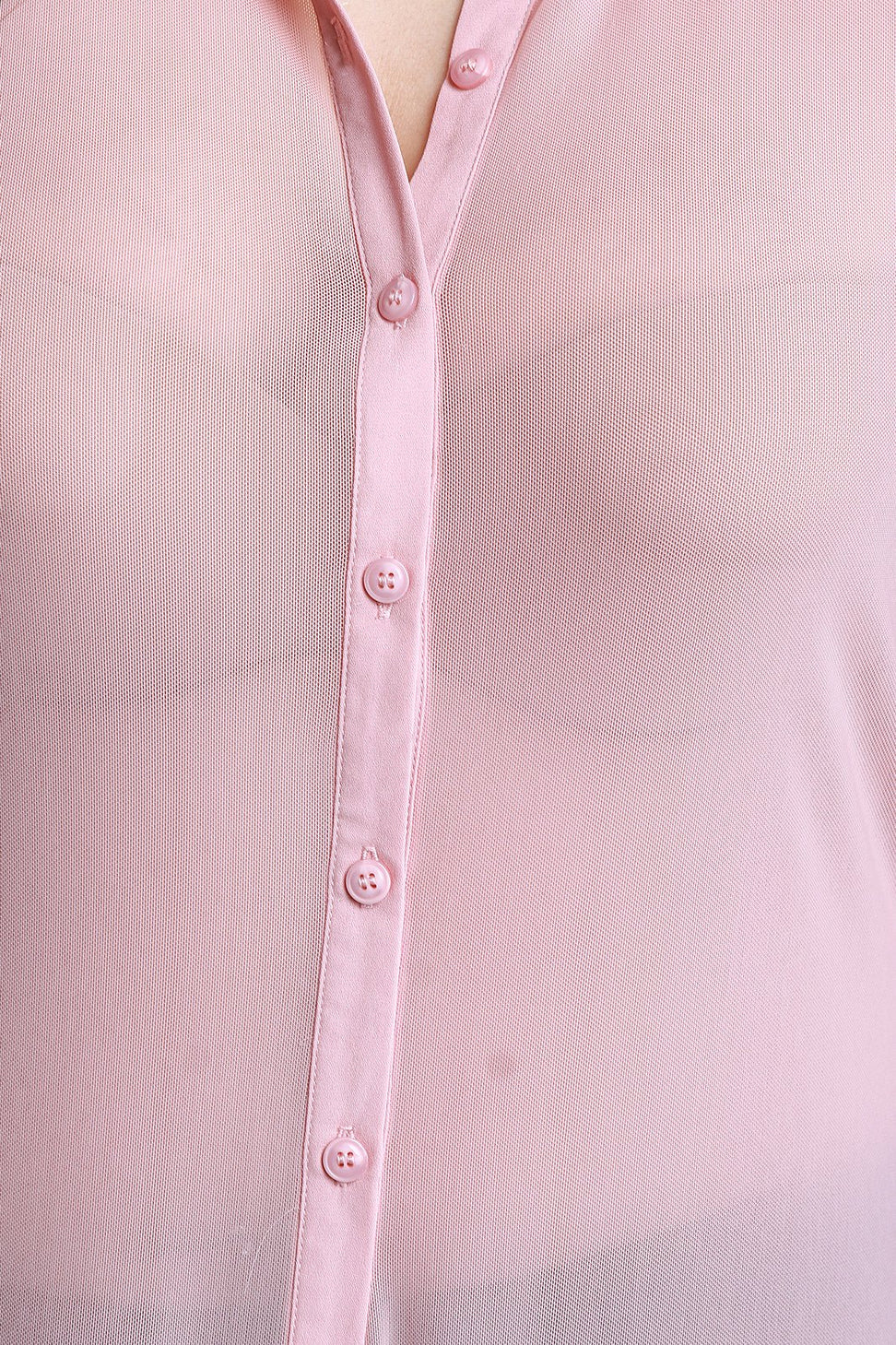 Semi-Sheer Button-Up Maxi Top