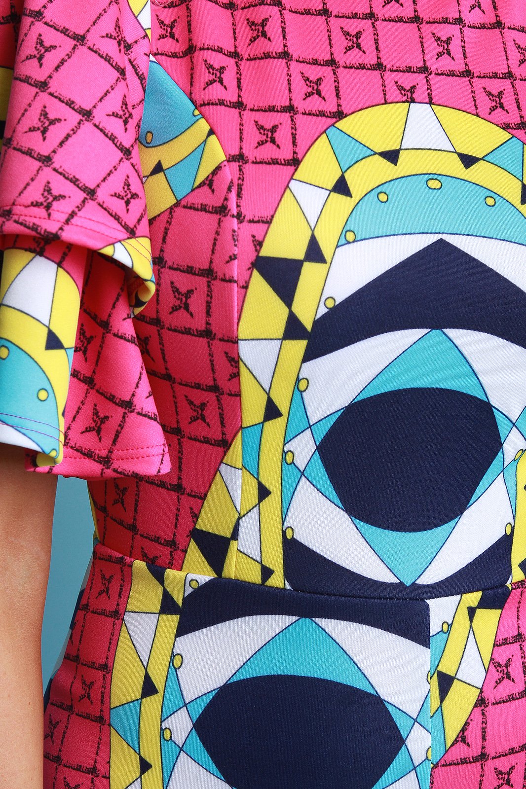 Dashiki Print Flutter Sleeves Romper