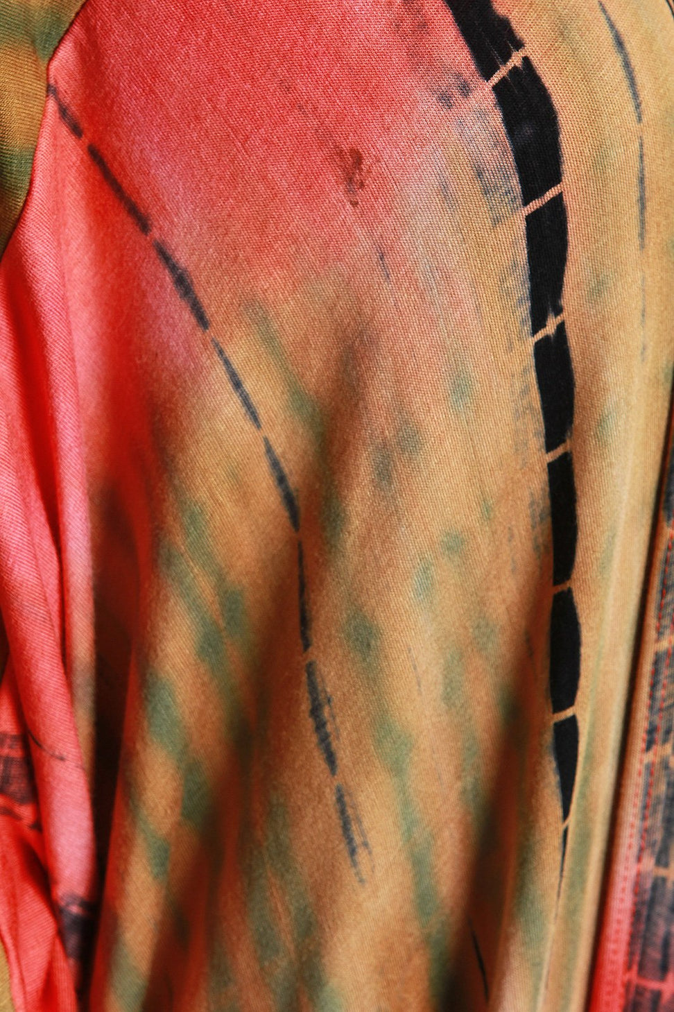 Tie Dye Dolman Sleeve Cardigan