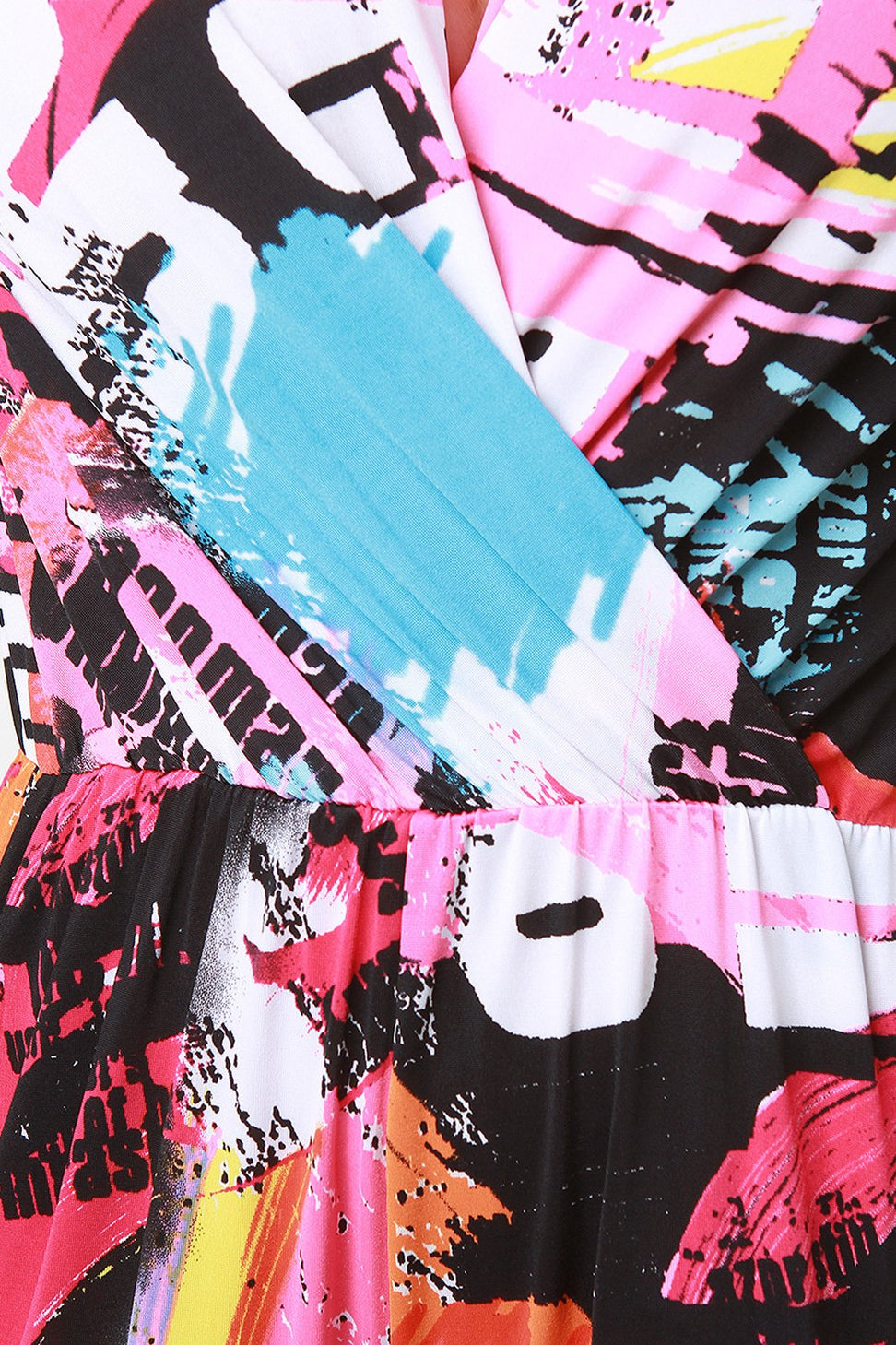 News Flash Art Surplice Jumpsuit - NoveltyOne