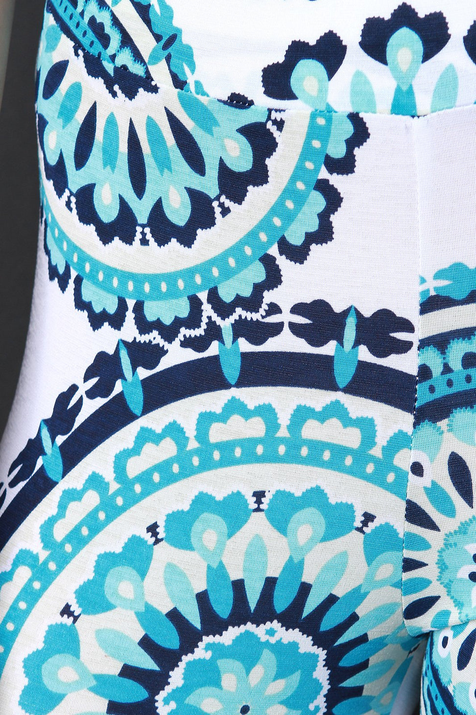 Bohemian Wheel Cold Shoulder Flare Pants Set