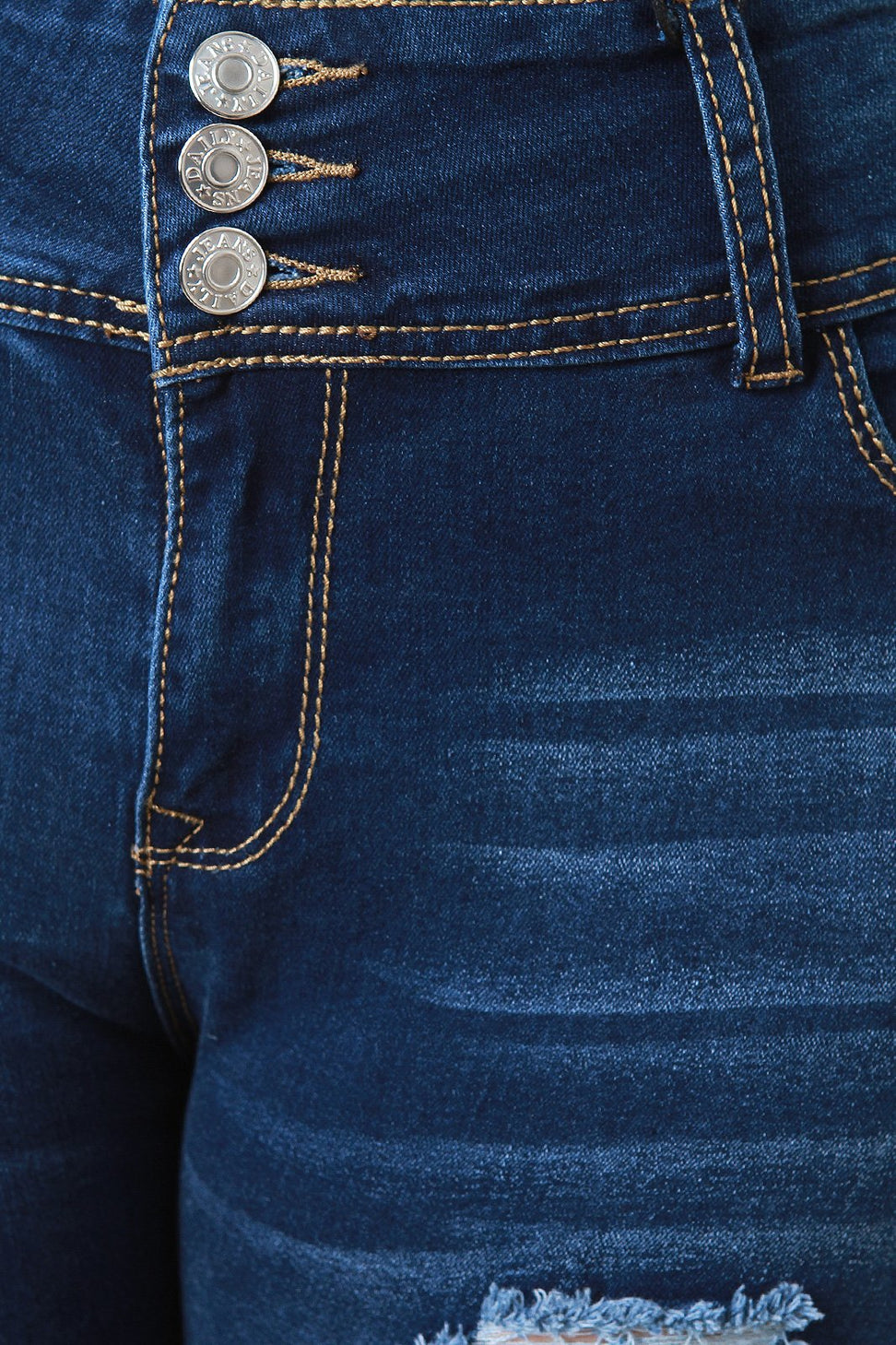 Stretchy Destroyed Denim Skinny Jeans