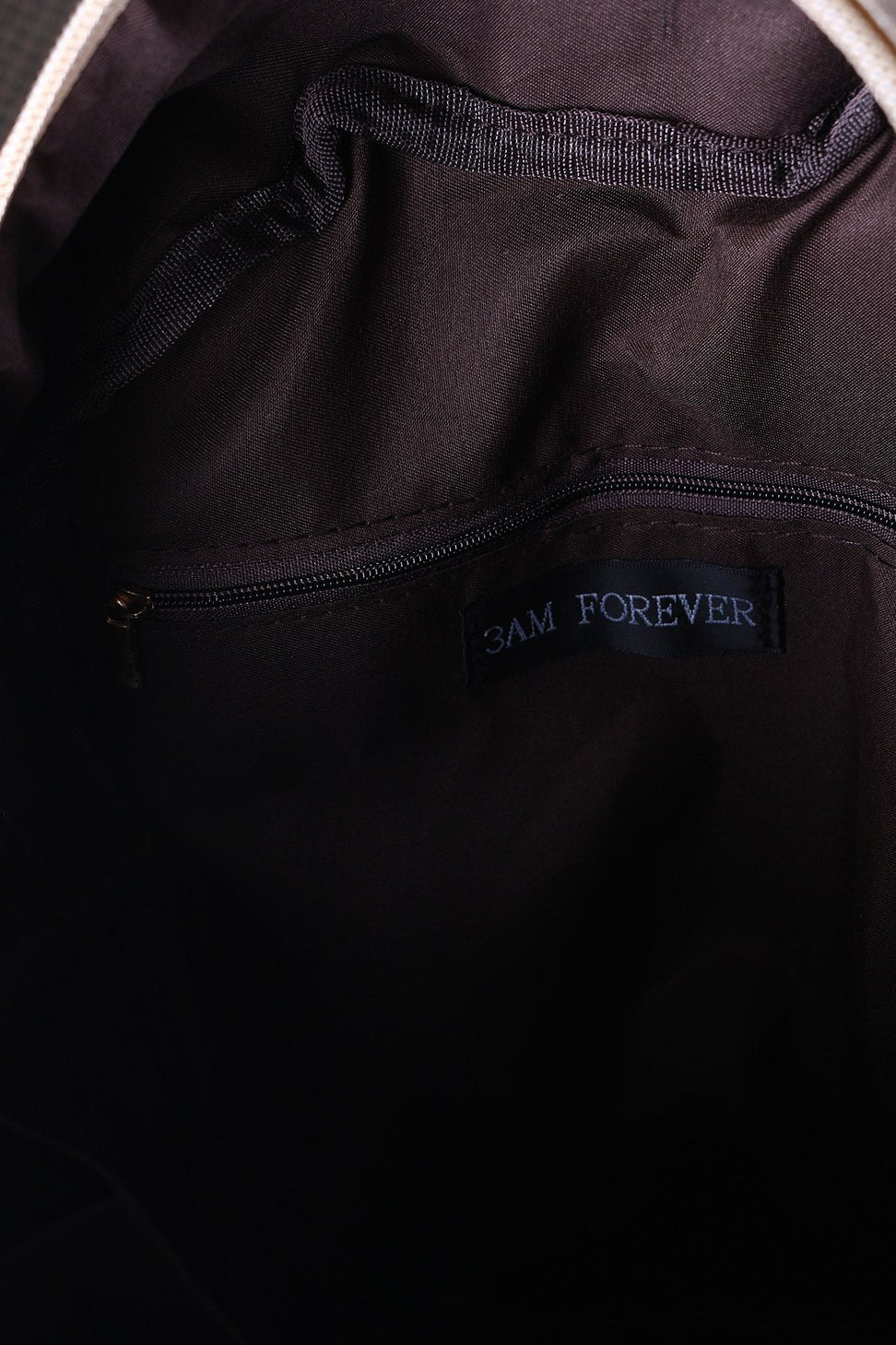 Sequin Floral Embroidery Mini Backpack