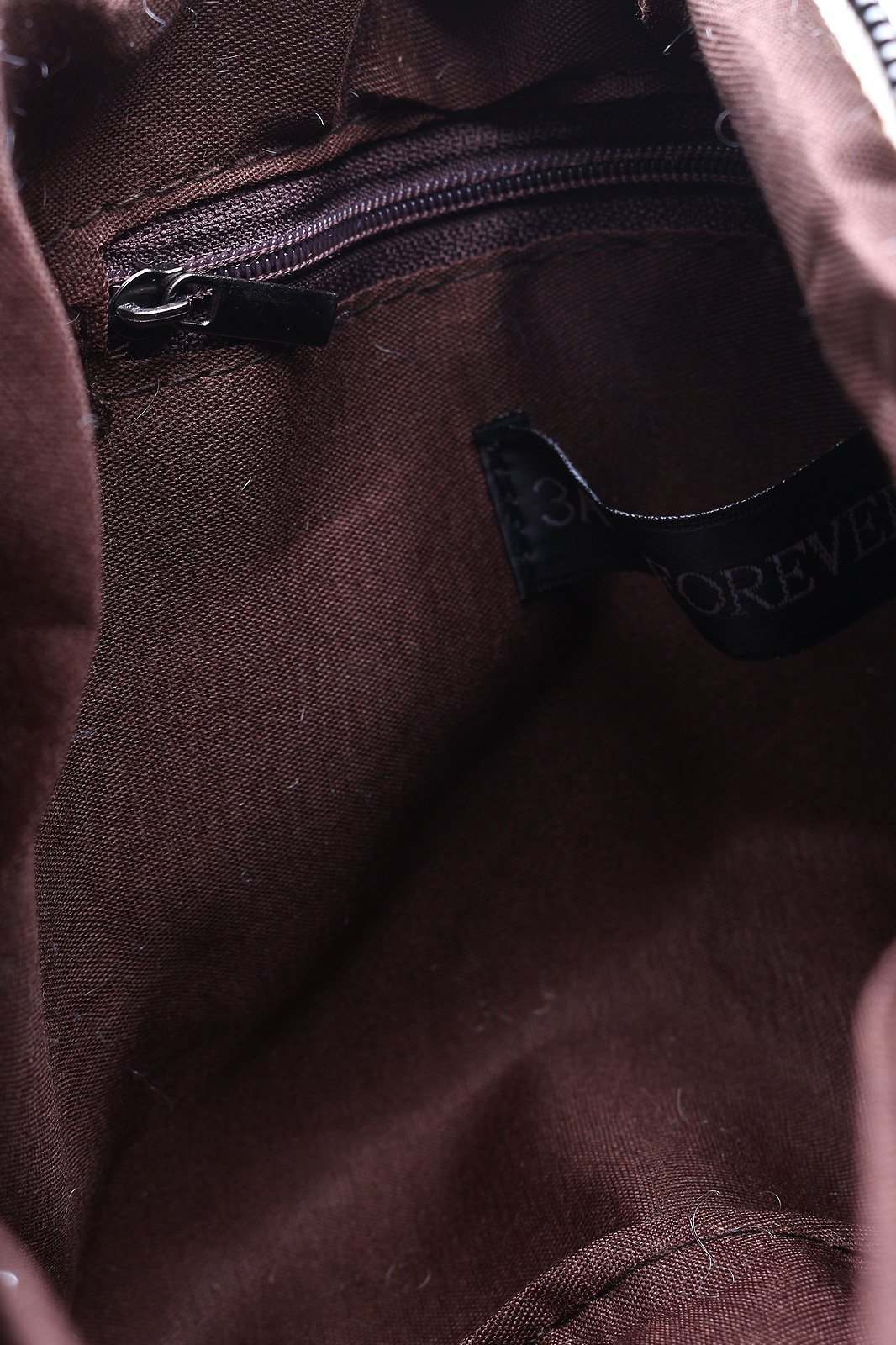 Two Tone Faux Shearling Clutch Crossbody Bag