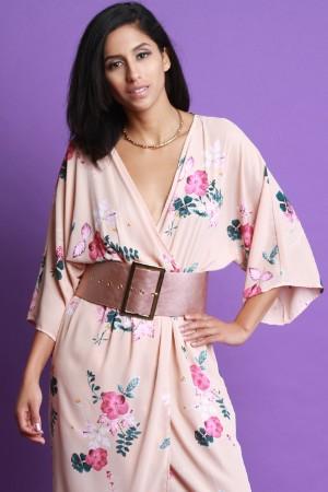 Wide Metallic Large Buckle Belt