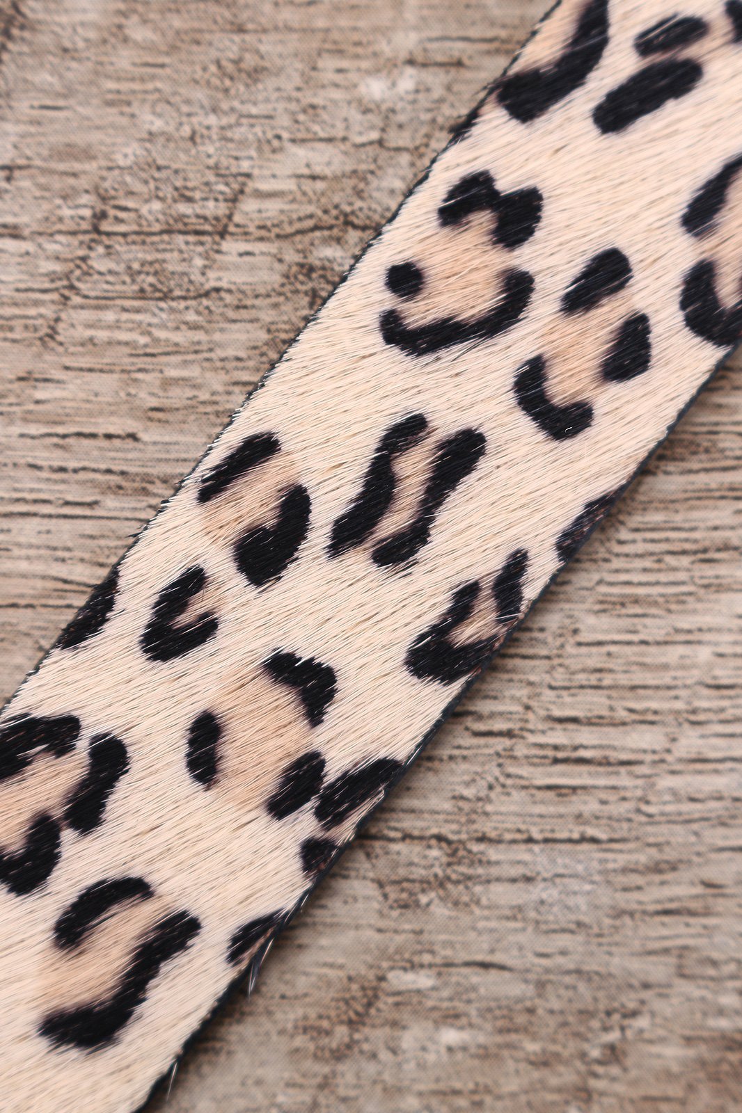 Leopard Faux Pony Hair Twist-And-Turn Cuff Bracelet