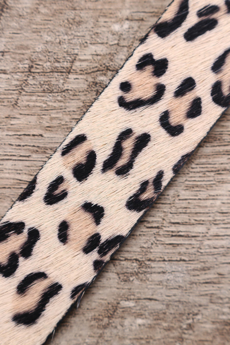 Leopard Faux Pony Hair Twist-And-Turn Cuff Bracelet