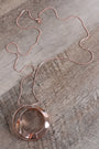 Curl Circle Pendant Statement Necklace