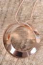 Curl Circle Pendant Statement Necklace