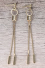 Rod Chain Dangle Earrings