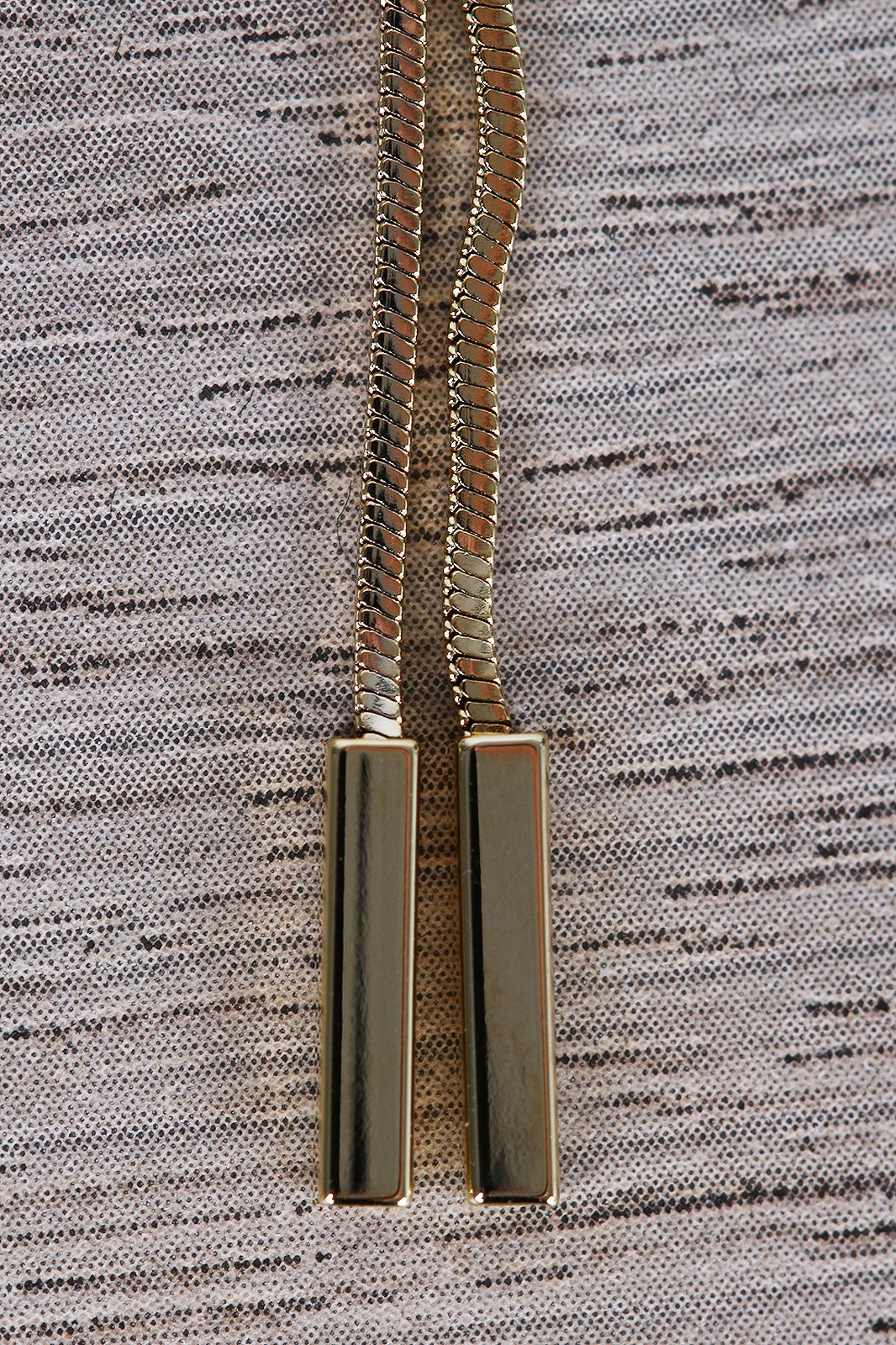 Rod Chain Dangle Earrings