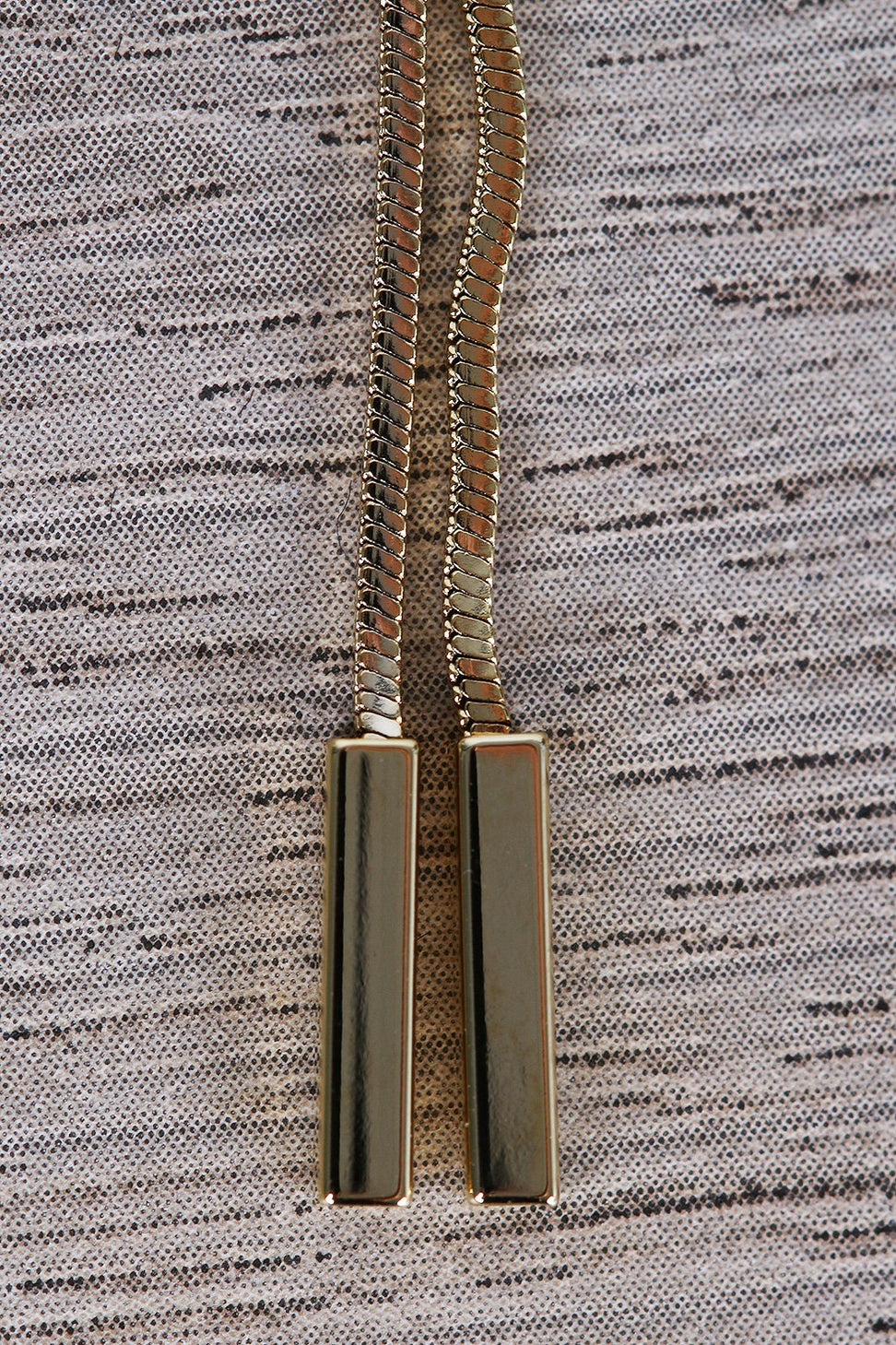 Rod Chain Dangle Earrings