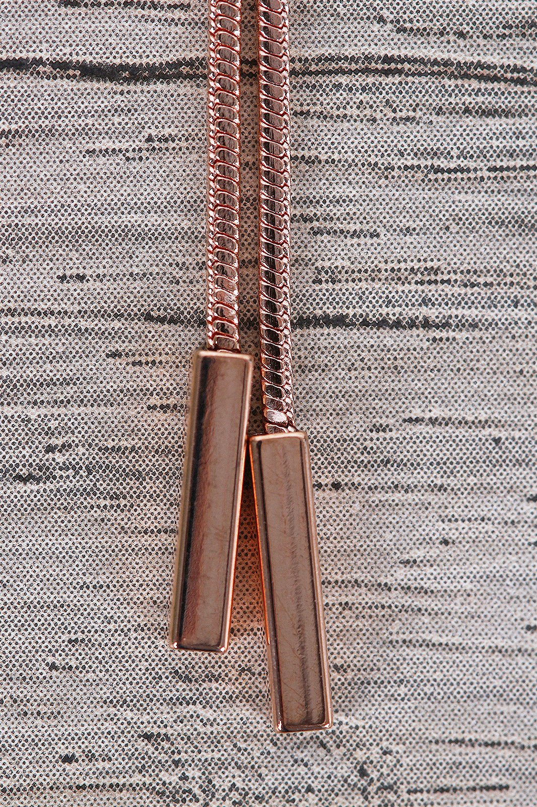 Rod Chain Dangle Earrings