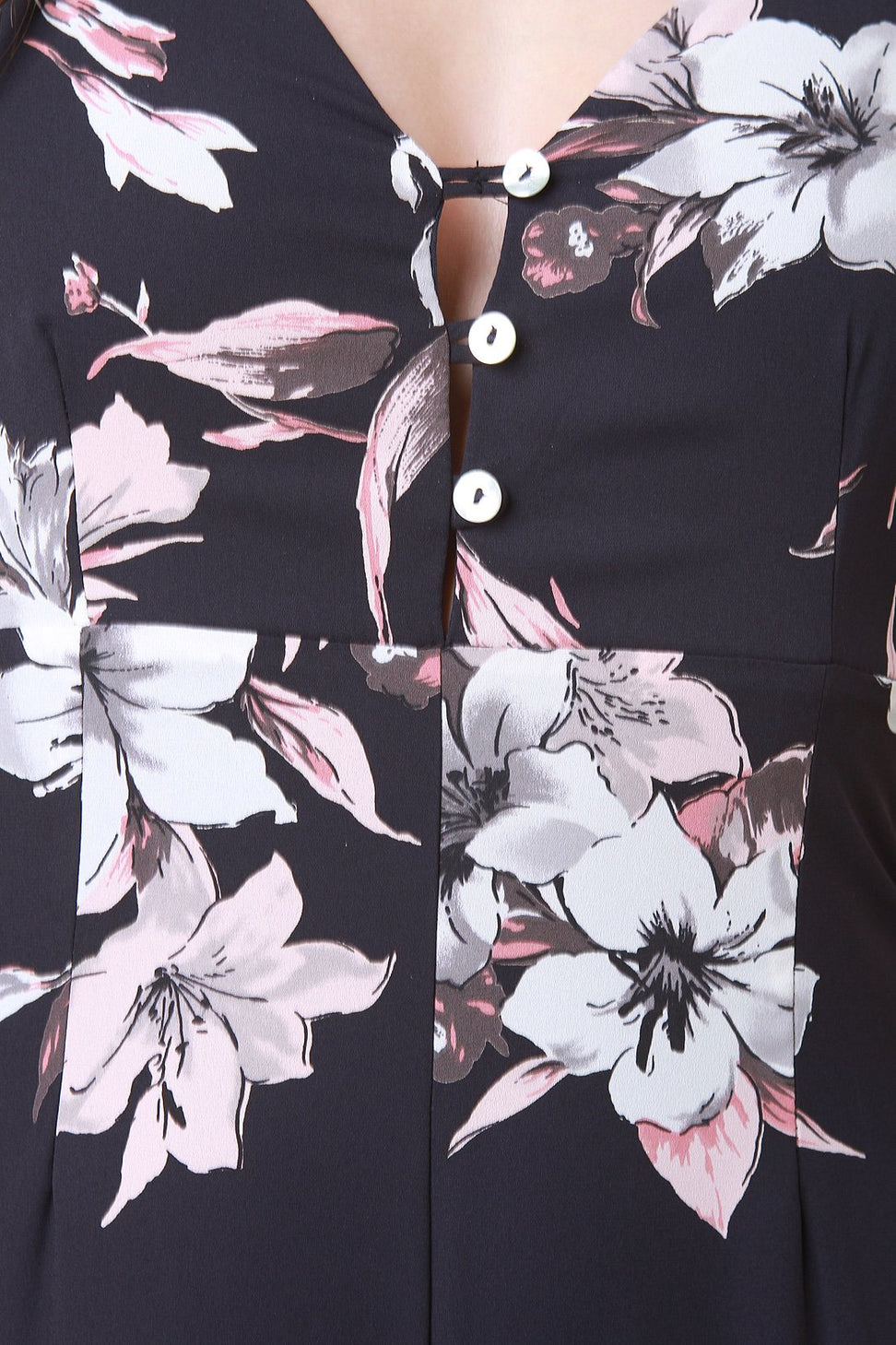 Cold Shoulder Ruffle Wide Leg Floral Jumpsuit