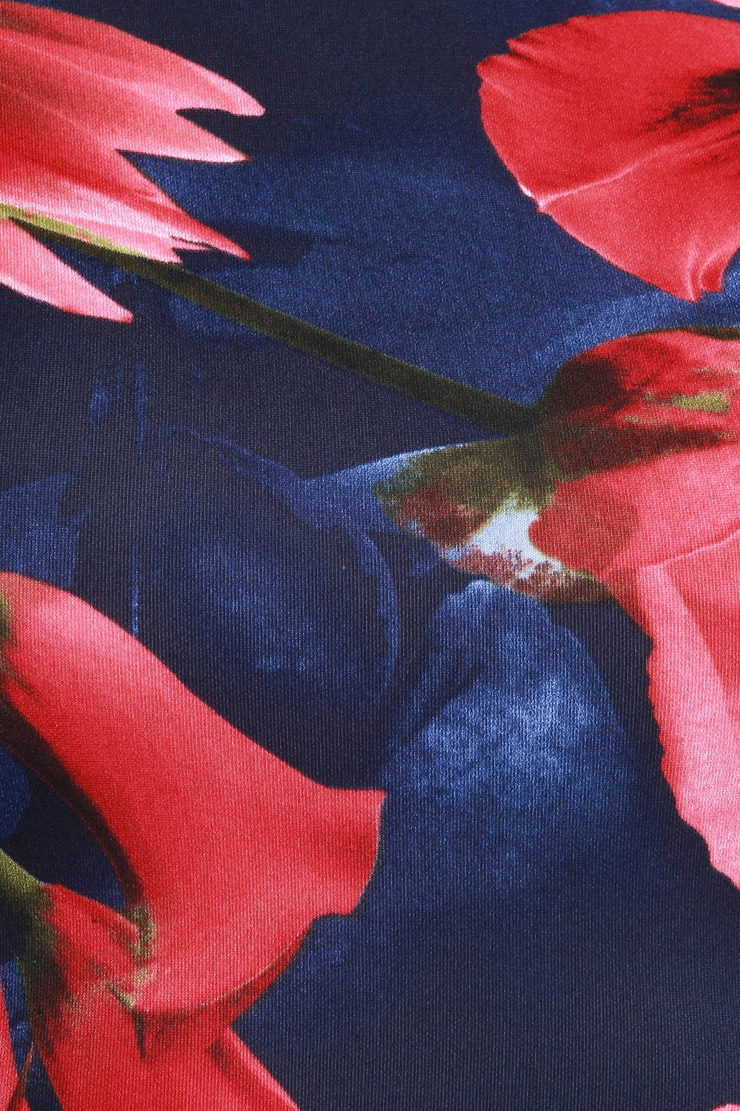 Floral Short Sleeve Bodycon Midi Dress