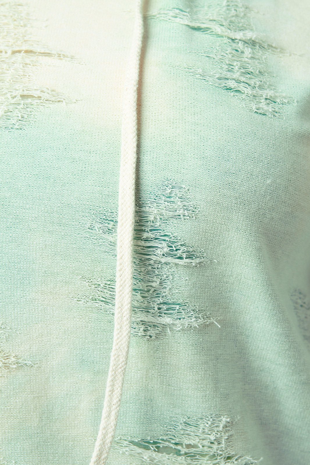 Distressed French Terry Bell Sleeve Hoodie - NoveltyOne