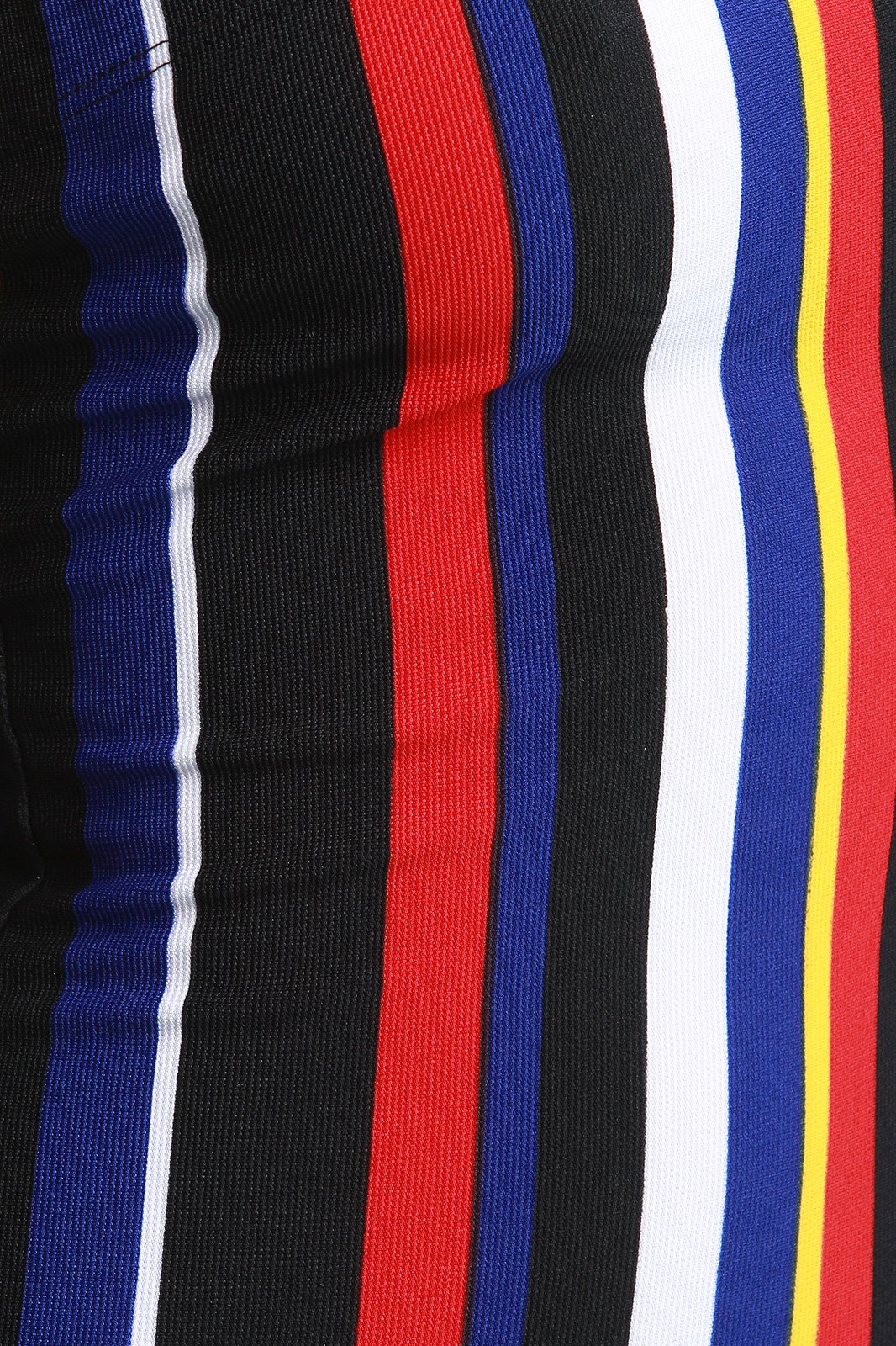 Multi Color Vertical Striped Tube Midi Dress - NoveltyOne