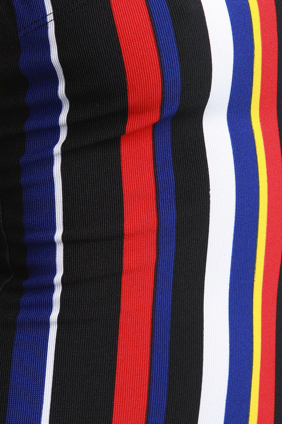 Multi Color Vertical Striped Tube Midi Dress - NoveltyOne